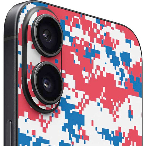 NBA Detroit Pistons Digi Camo iPhone 16 Plus Skin